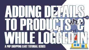 PART 15 | DISPLAYING PRODUCTS DETAILS and USER DASHBOARD | PHP SHOPPING CART TUTORIALS