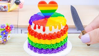 Miniature Rainbow Cake🌈1000+ Miniature Rainbow Cake Ideas🍰 Mini Cake Ideas