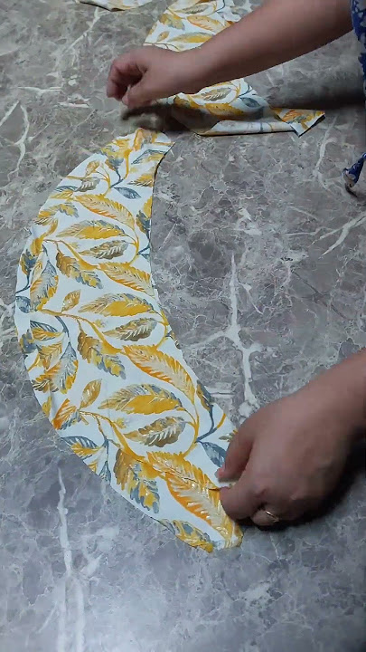 Short umbrella baju design cutting and stitching.Gauri Rawal 