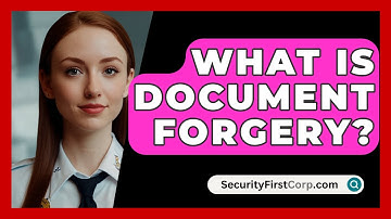 What Is Document Forgery? - SecurityFirstCorp.com