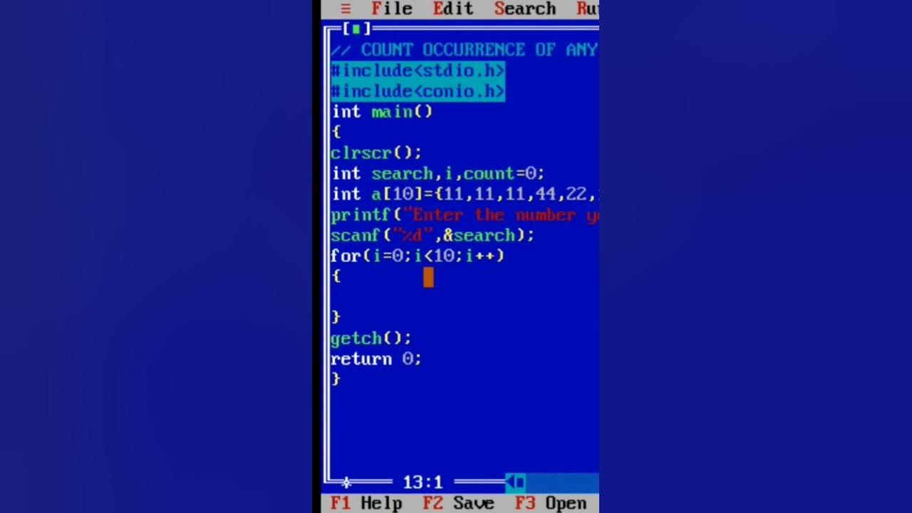 To count occurrence of any number present in the array in C Programming ...