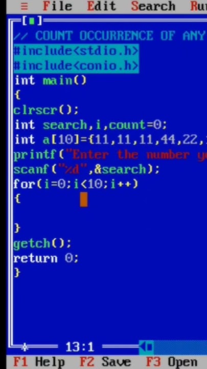 To count occurrence of any number present in the array in C Programming ...