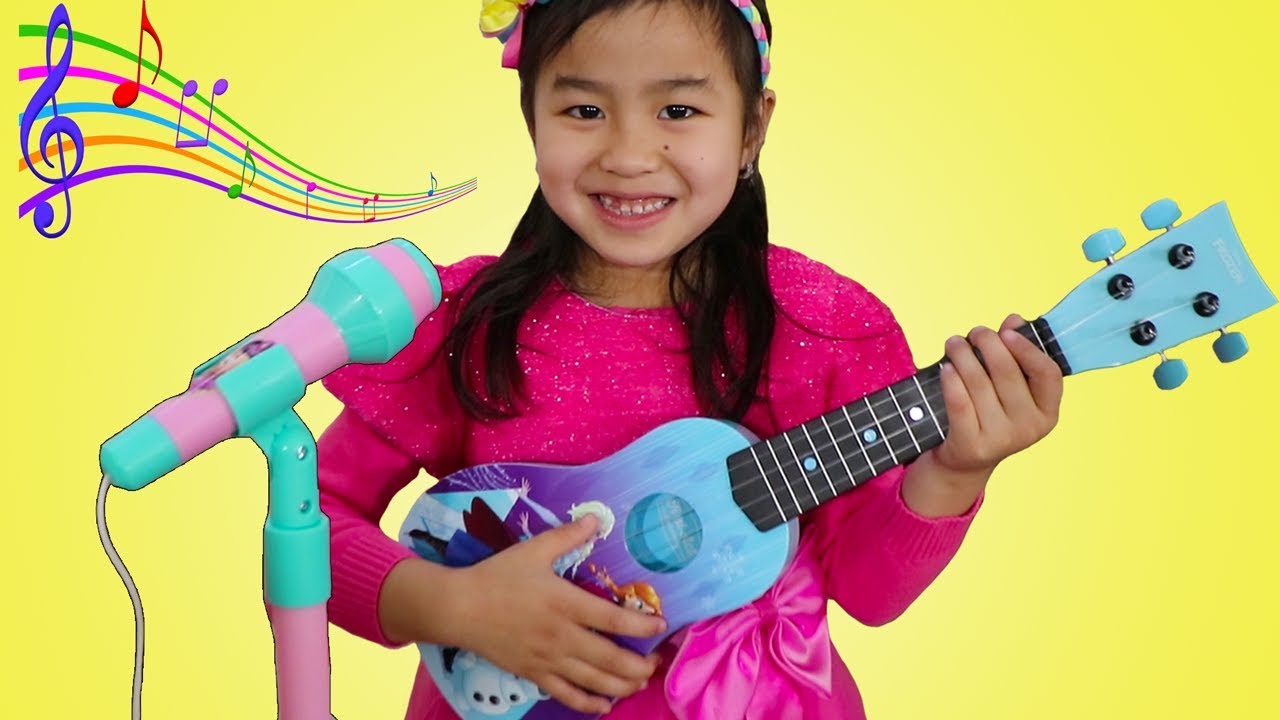 frozen toy guitar