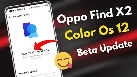 Oppo Find X2 ColorOs 12 Beta Update | New Update F.06 | Oppo Find X2 Pro Android 12