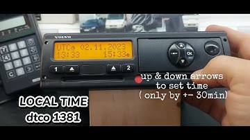 Digital tachograph local time set up dtco 1381#dtco#1381#localtime