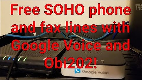 Free small business phone and fax service with Google Voice and obi202