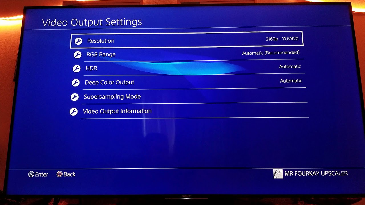 ps4 pro video