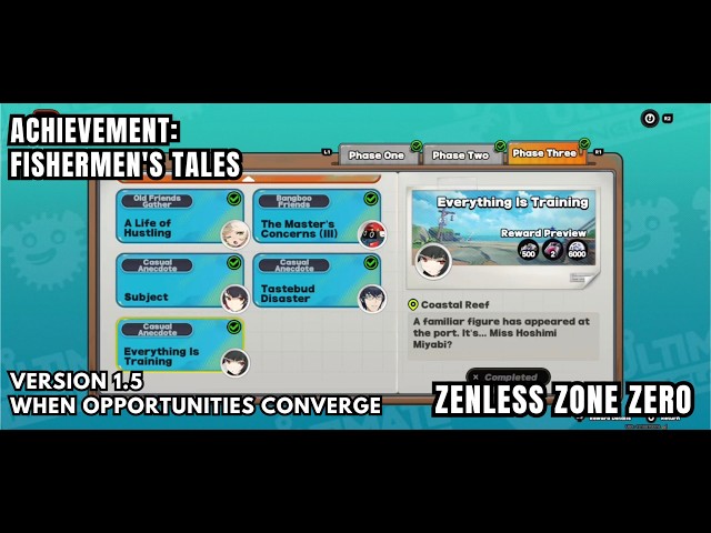 Zenless Zone Zero Achievement] Fishermen's Tales: Complete All