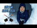 Building a Snow Shelter in Winter Forest | Outdoor cooking | Quinzee