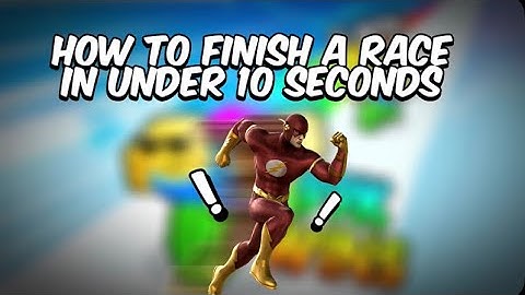 How To Finish A Race In Under 10 Seconds In Race Clicker (Roblox)