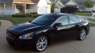 2009 Nissan Maxima Review, Walk Around, Start Up & Rev, Test Drive