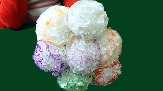 Hướng dẫn làm hoa bằng giấy vệ sinh đơn giản nhất | DIY Tissue Paper Flower