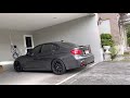 BMW F30 330e GTS Startup Bootmod3 Custom Exhaust