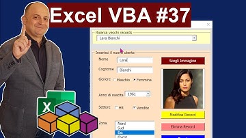 Excel VBA #37 Userform (1/7) per registrare, eliminare e modificare Records, La maschera definitiva