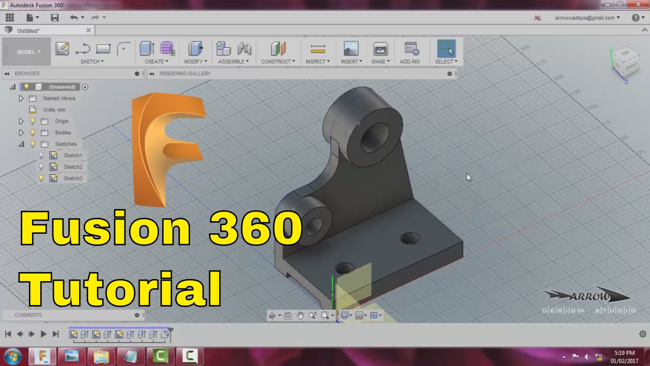 fusion 360 cad tutorial beginner