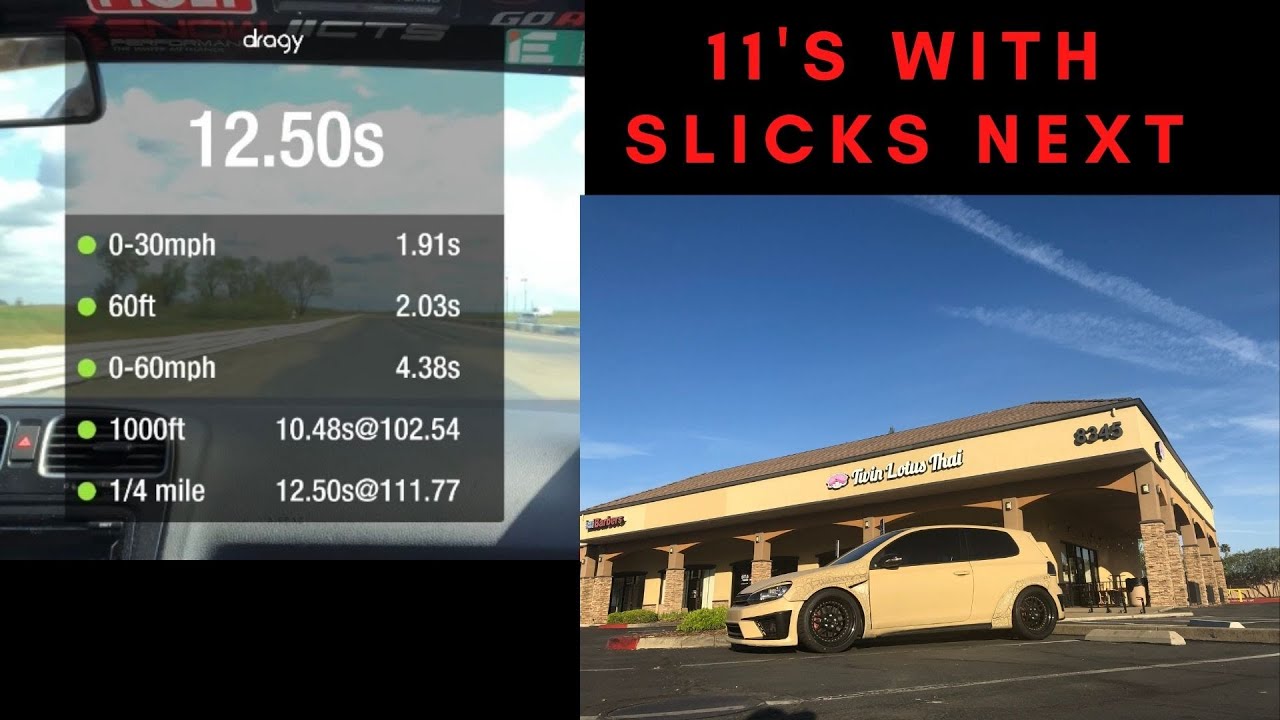 Running 12's on STREET TIRES MK6 GTi Ko4x Intergrated Engineering