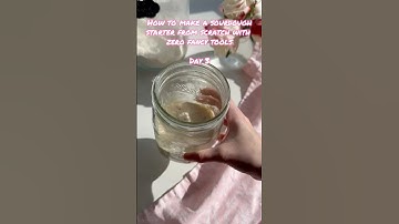 How to make sourdough starter from scratch- Day 3! #sourdough #sourdoughstarter #sourdoughbaking