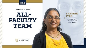 2025 Notre Dame All-Faculty Team: Lakshmi Iyer