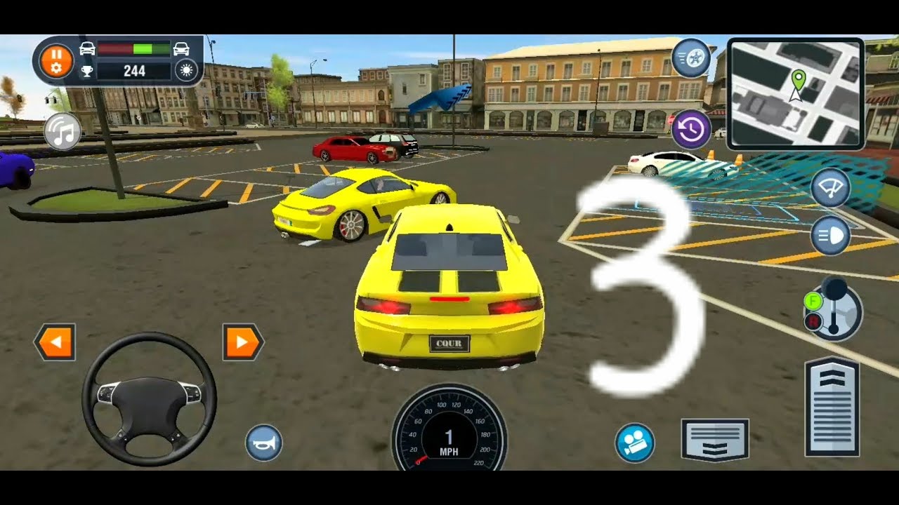 Car Driving School Simulator muscle car #3 Android IOS  walkthrough gameplay