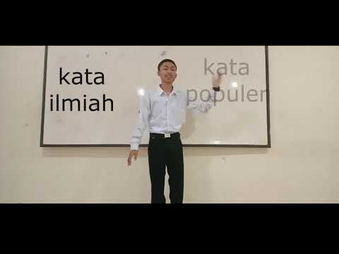 Pengertian Dengan Contoh dari Kata Populer dan Kata Ilmiah