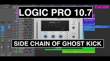 LOGIC PRO 10.7 - SIDE CHAIN COMPRESSION - ALL SONG FOLLOWING A GHOST KICK - NEW SIDE CHAIN INDICATOR
