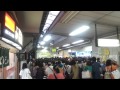 嵐フェス(アラフェス)で大混雑の千駄ヶ谷駅改札 crowd of ARASHI festival JAPAN