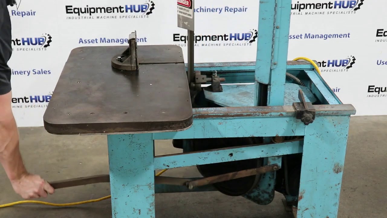 RollIn EF1459 Gravity Feed Vertical Band Saw, 115V/1PH YouTube