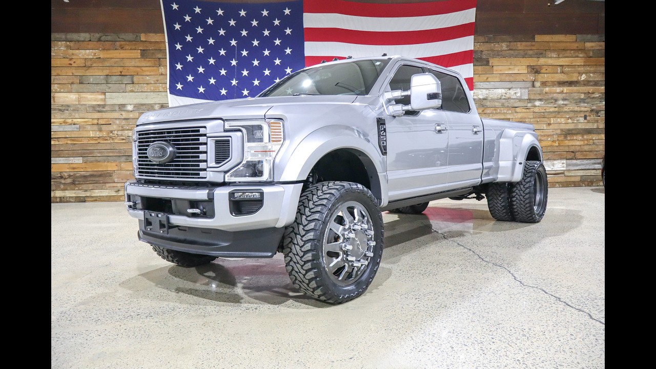 Lifted 2020 Ford F-450 Platinum Dually 4x4 | 3” BDS Lift Kit + 24” JTX Wheels | Power Stroke