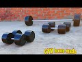 awesome home made dumbbells from cement عمل دامبل في المنزل بأبسط الأدوات   घर का जिम