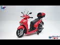 Video: Moto Elettrica Scooter Per Bambini Honda SH350 12V con Ruote in Gomma Bauletto MP3 Luci a Led Sedile in Pelle Full Optional