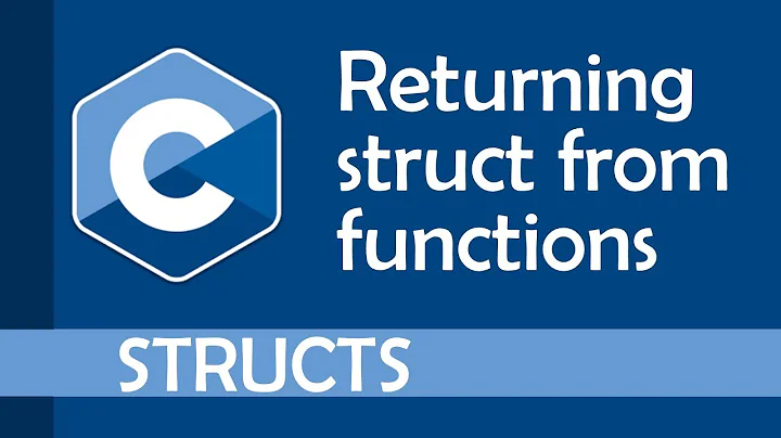 How to return and pass a struct to a function