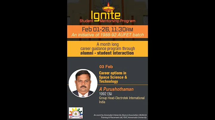 AUAA Presents IGNITE, Day-3 Careers in Space Scien...