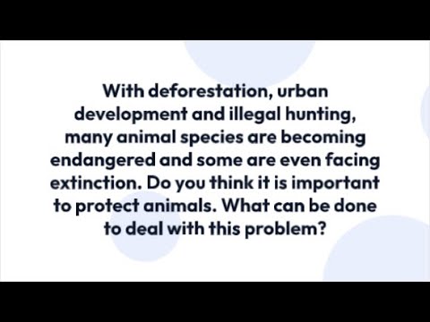 animal extinction essay ielts