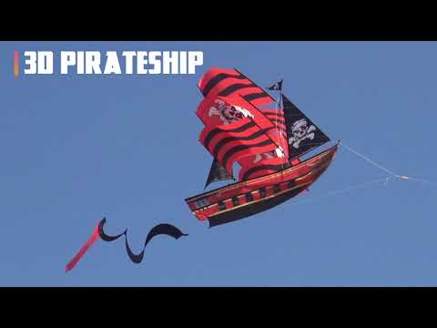 WindNSun Pirate Ship Super Size 3-D Nylon Easy Flyer Kite