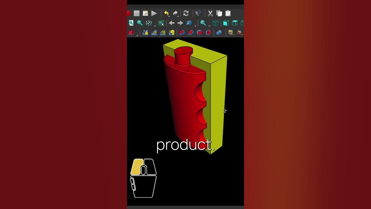  how to do this freecad boolean cut freecad mold design youtube