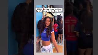 This was the scenes when Cape Verde qualified for thier first World Cup #football #capeverde #viral
