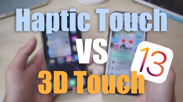 HAPTIC TOUCH vs 3D Touch - iOS 13 COMPARISON