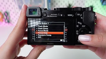 Sony A6000: How to configure the custom buttons