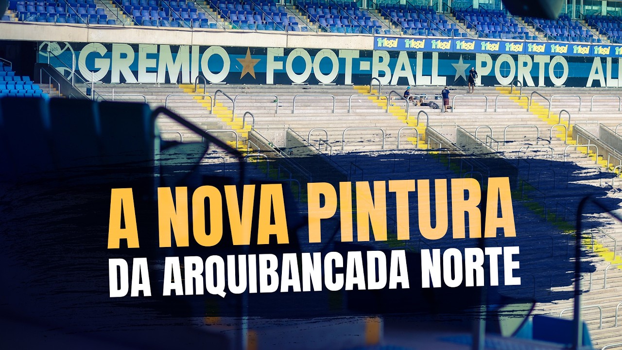 A NOVA PINTURA DA ARQUIBANCADA NORTE