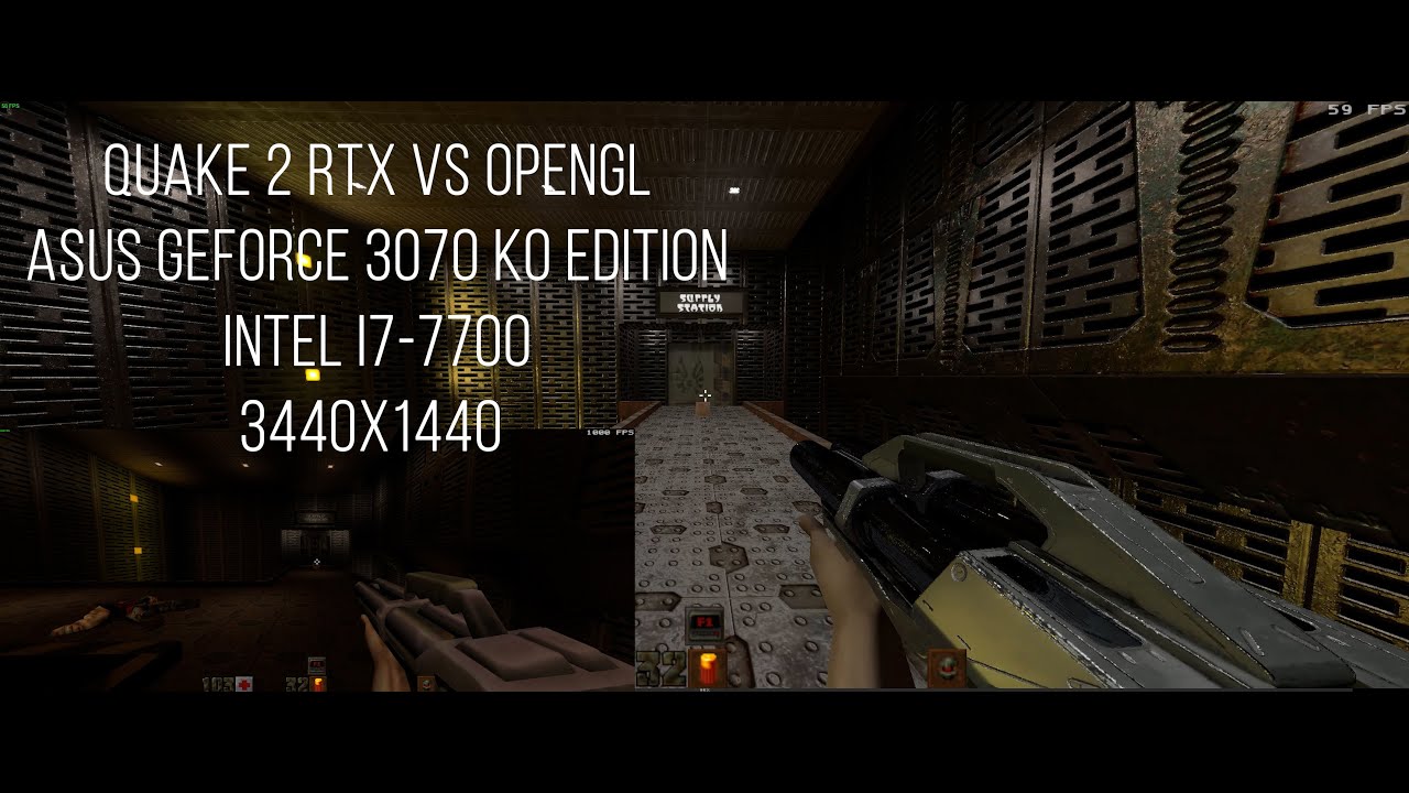 Quake 2 Software Renderer Vs Opengl Graphics Comparison of Quake 2 RTX and OpenGL with Asus 3070 KO and ...