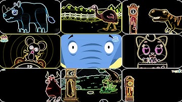 Karton Fx: Hickory Dickory Dock || 9 Clock Crasher Party Effects || Neon Outline + Computer Voice