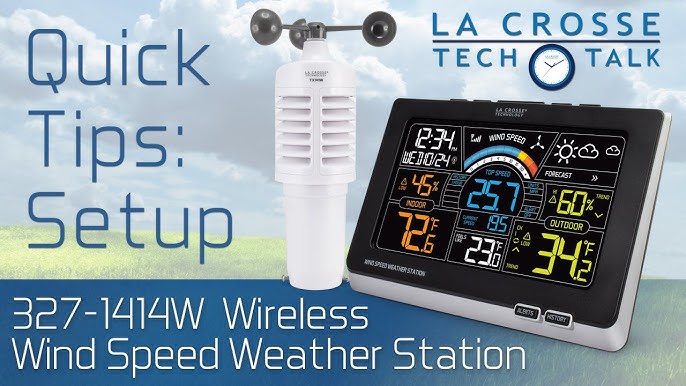 La Crosse 327-1417BW - Wireless Weather Station Wind Speed