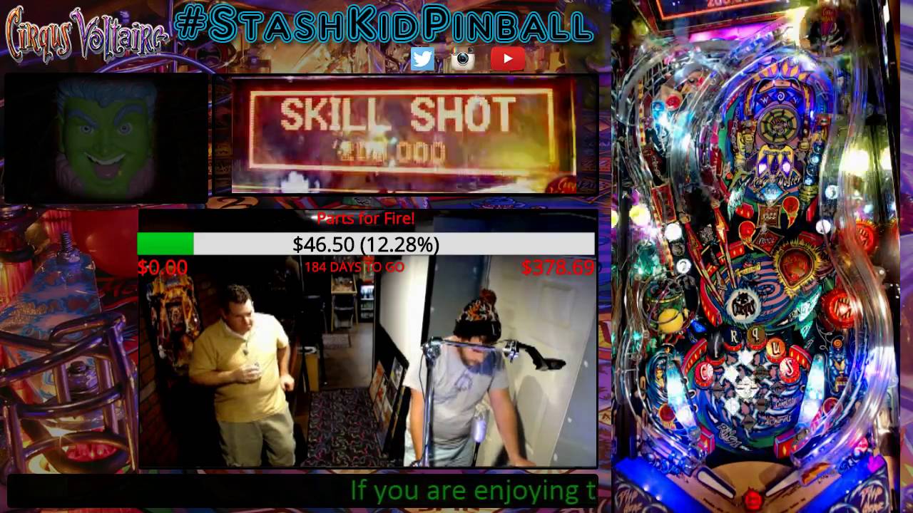 Cirqus Voltaire Pinball Game Play with Stashkid