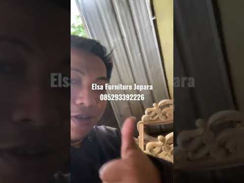 kursi goyang atau kursi malas ukiran, kayu jati, produk bahan mentah, elsa furniture 085293392226