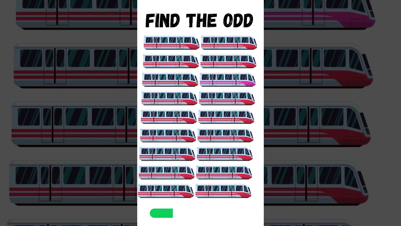 Can You Spot the ODD Train? 🚂🧐