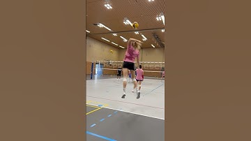 How to Float Serve with Power 💥💕 #volleyball #slowmo #serve #shorts