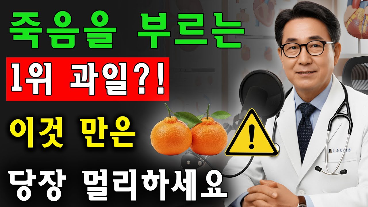 60세 이후 신장건강 위험! 참외•키위•수박•오렌지가 콩팥 녹이는 무서운 이유