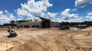 Drone footage of Horizon West Branch construction progress