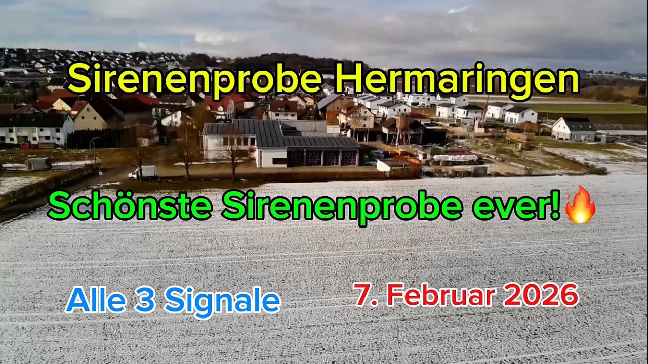 Beste Sirenenprobe ever! || Sirenenprobe Hermaringen || Sonnenburg SES 1200 || 7. Februar 2026