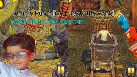 Temple Run 2 live | Break the world record run | Non stop run New